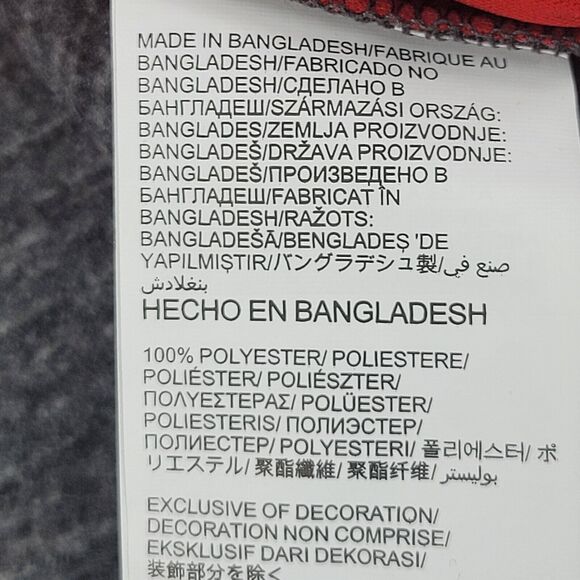 Washington Nationals Mens Large Sweatshirt Getting Faster Space Dye 1/4 Zip Gray - Picture 5 of 12